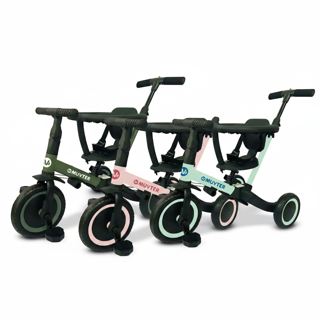 Triciclo multifuncional 5 en 1 Muvter Ride Pro