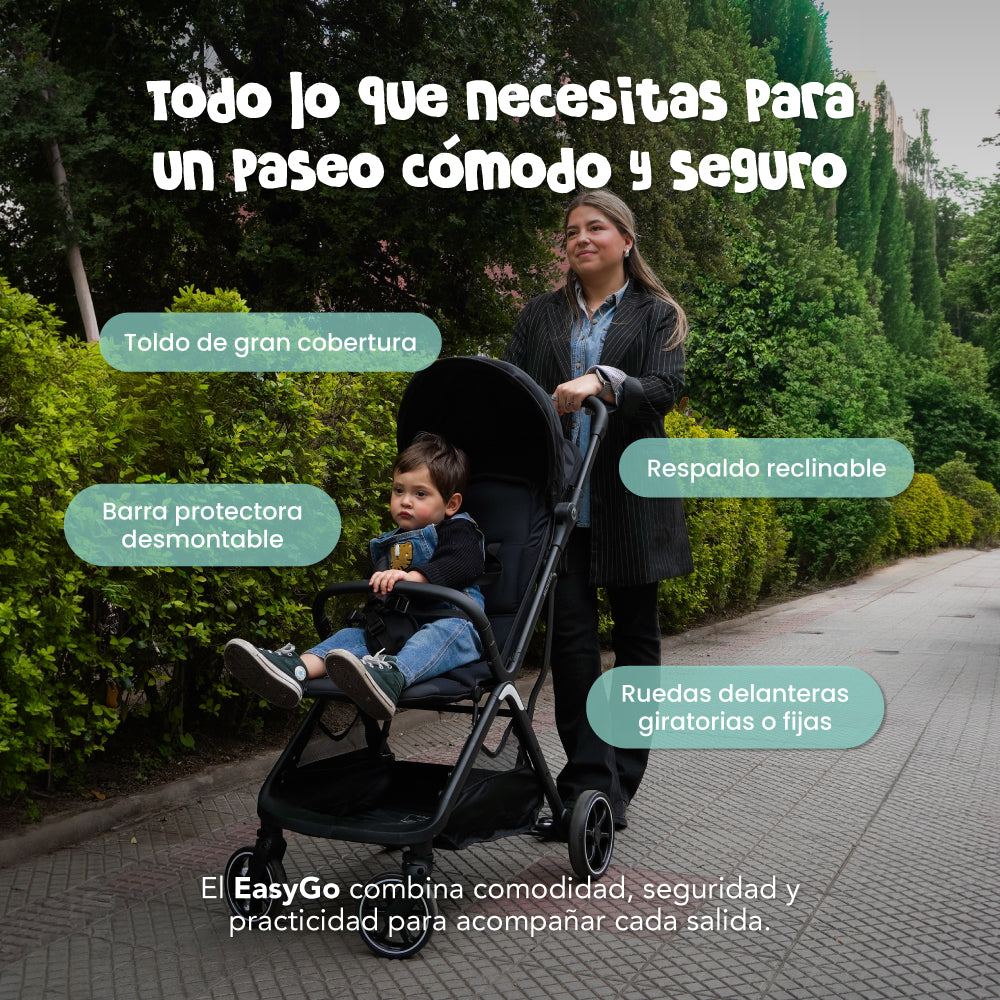 Coche de Paseo Muvter EasyGo Plegable para Bebé 0 a 4 Años