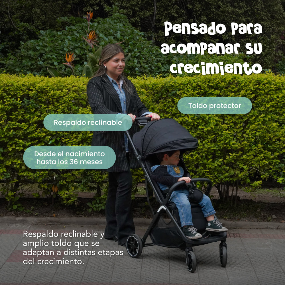 Coche de Paseo Muvter EasyGo Plegable para Bebé 0 a 4 Años