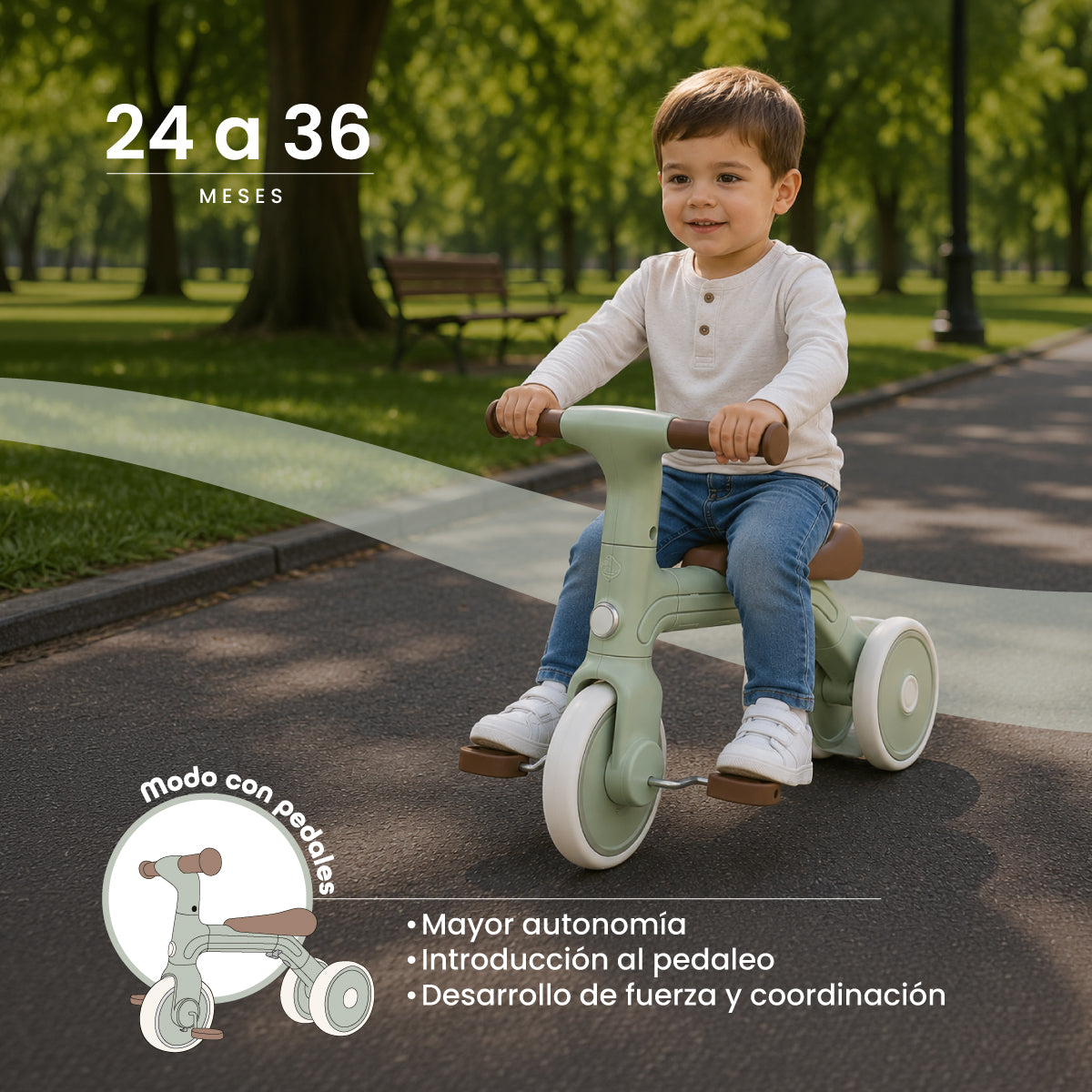 Triciclo evolutivo 3 en 1 - Muvter Mini