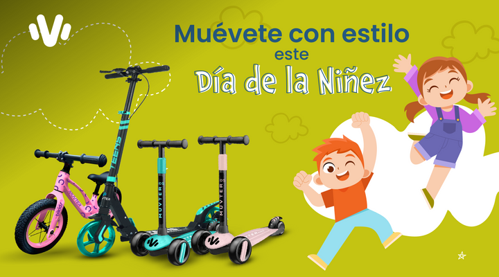 ¿Cómo benefician los scooters manuales a tus hijos?