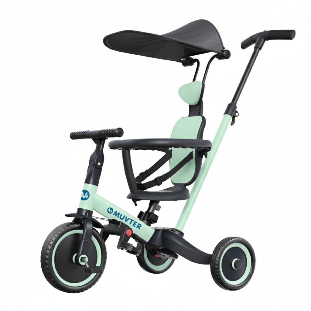 Triciclo multifuncional 5 en 1 Muvter Ride Deluxe