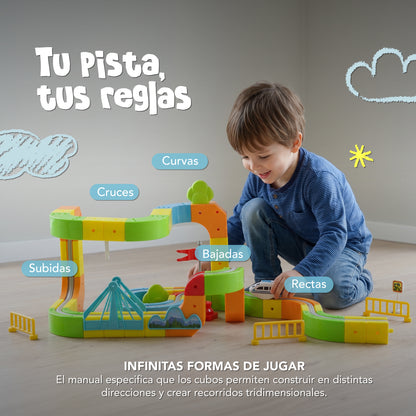Pista Magnética Antigravedad 81 Piezas - Muvter SkyRail