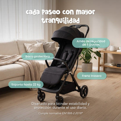 Preventa Coche de Paseo Muvter EasyGo Plegable para Bebé 0 a 4 Años