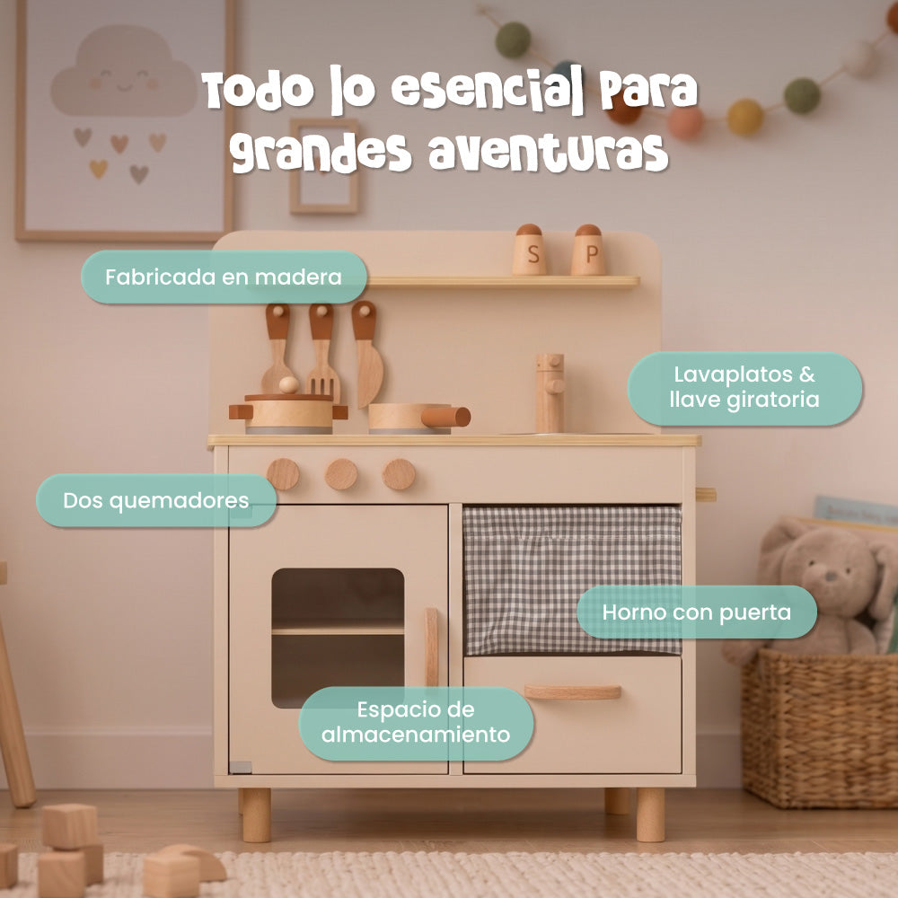 Cocina de Madera para Niños Muvter Mini Kitchen