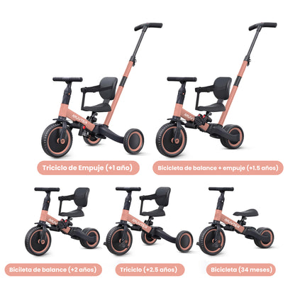 Triciclo multifuncional 5 en 1 Muvter Ride