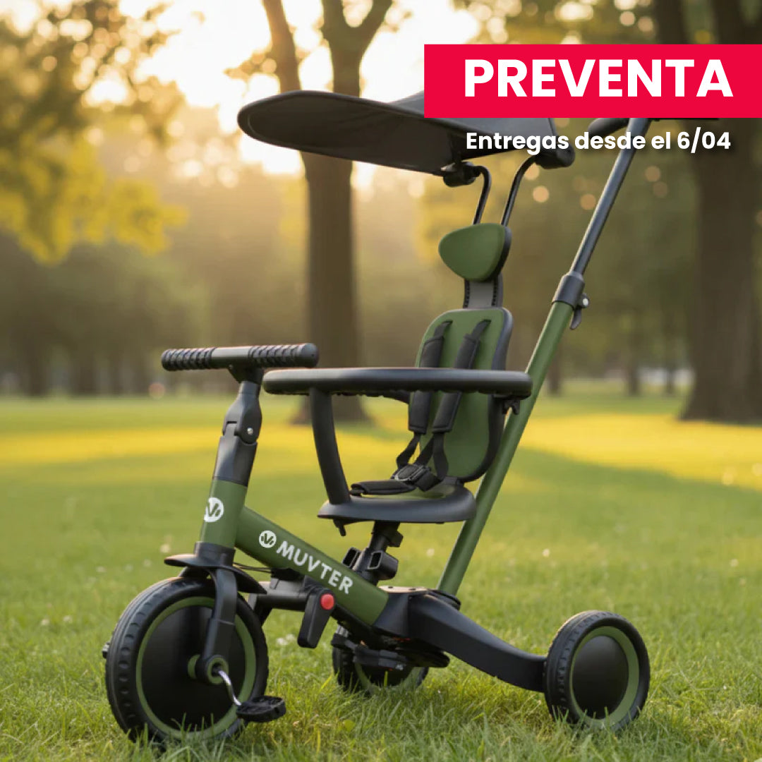 Preventa Triciclo multifuncional 5 en 1 Muvter Ride Deluxe