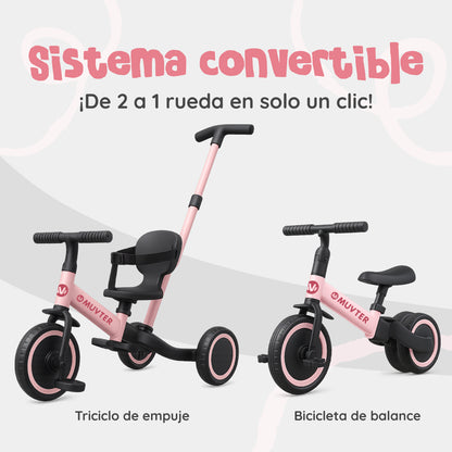 Triciclo multifuncional 5 en 1 Muvter Ride