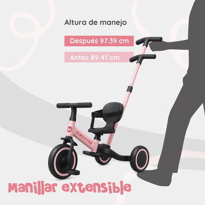 Triciclo multifuncional 5 en 1 Muvter Ride