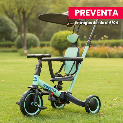 Preventa Triciclo multifuncional 5 en 1 Muvter Ride Deluxe