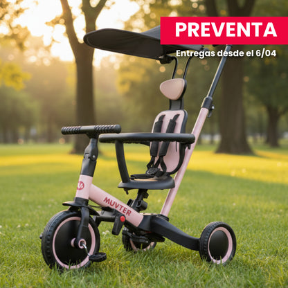 Preventa Triciclo multifuncional 5 en 1 Muvter Ride Deluxe